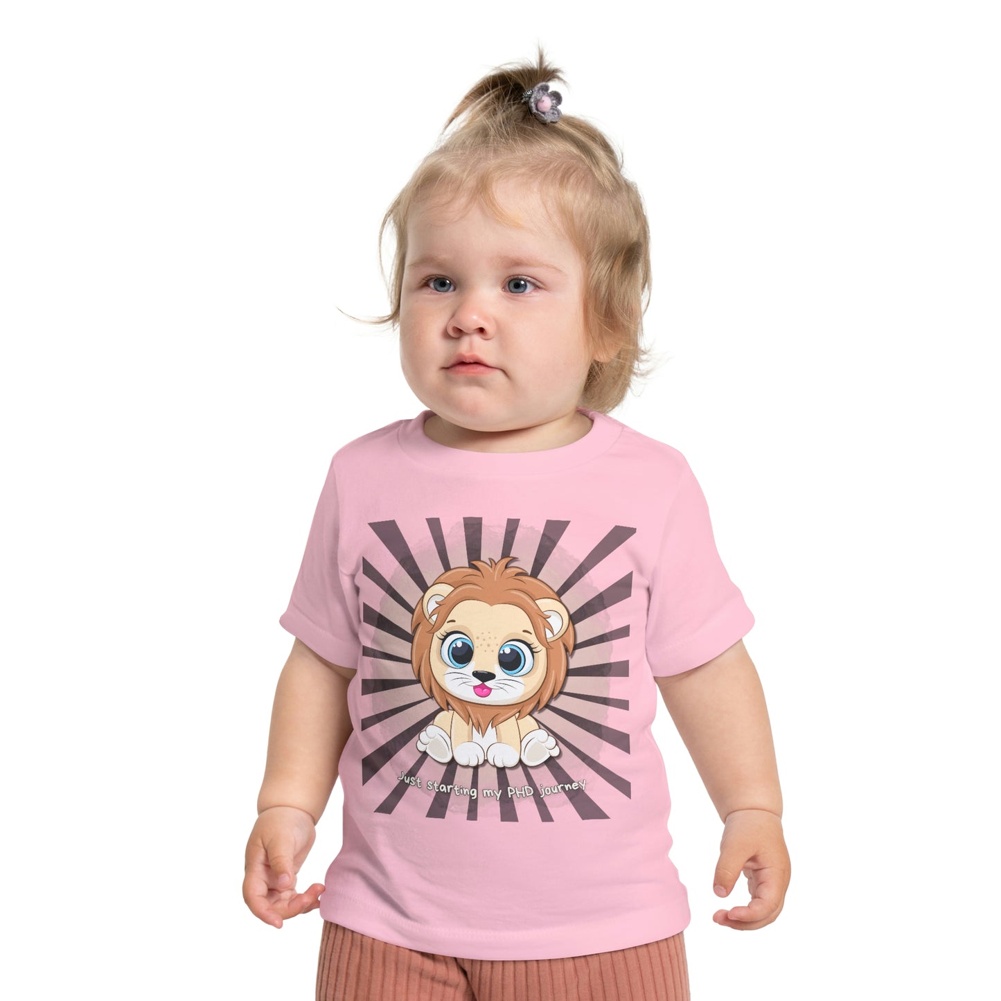 Baby T - Just starting my PHD journey b - Colored T - on front