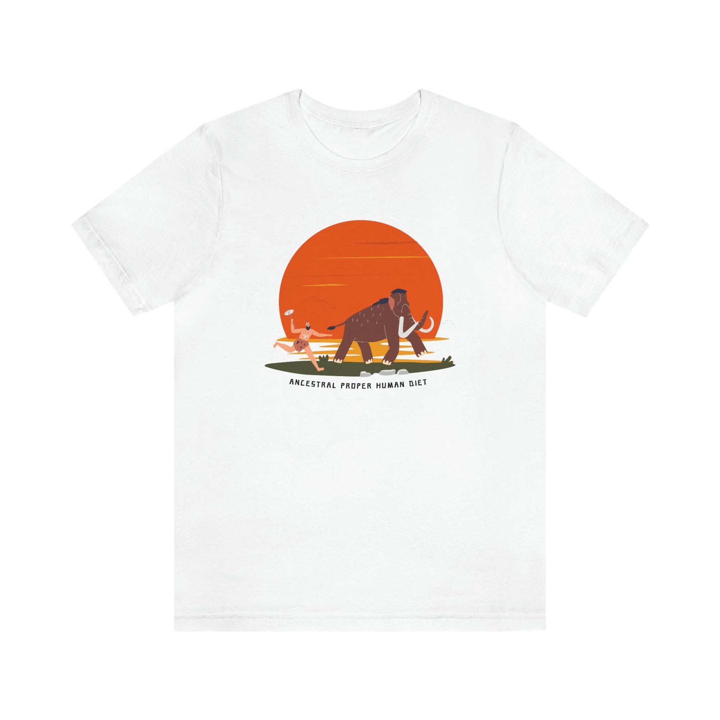 ANCESTRAL PROPER HUMAN DIET - Dark T - on front