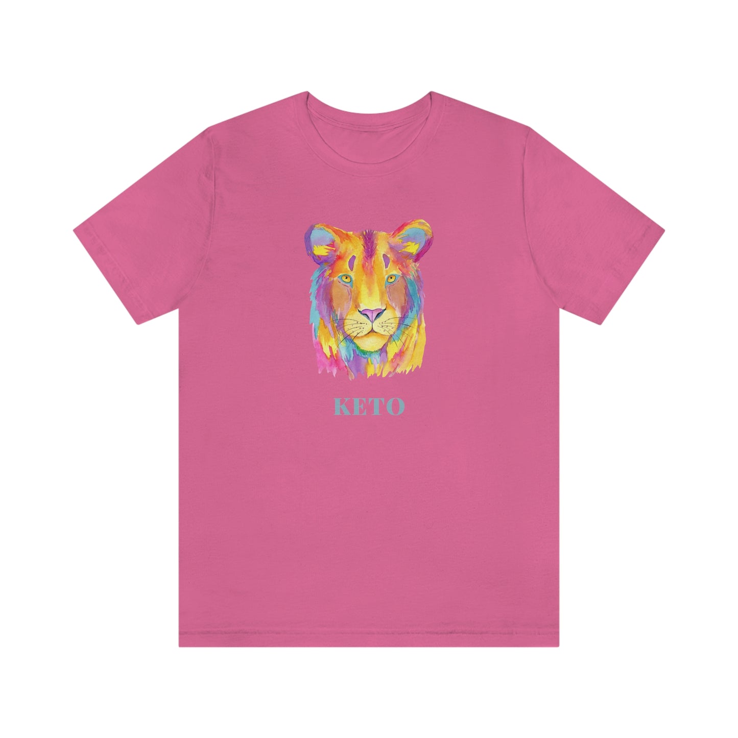 Keto - Colorful Lioness - Colored T - on front and back