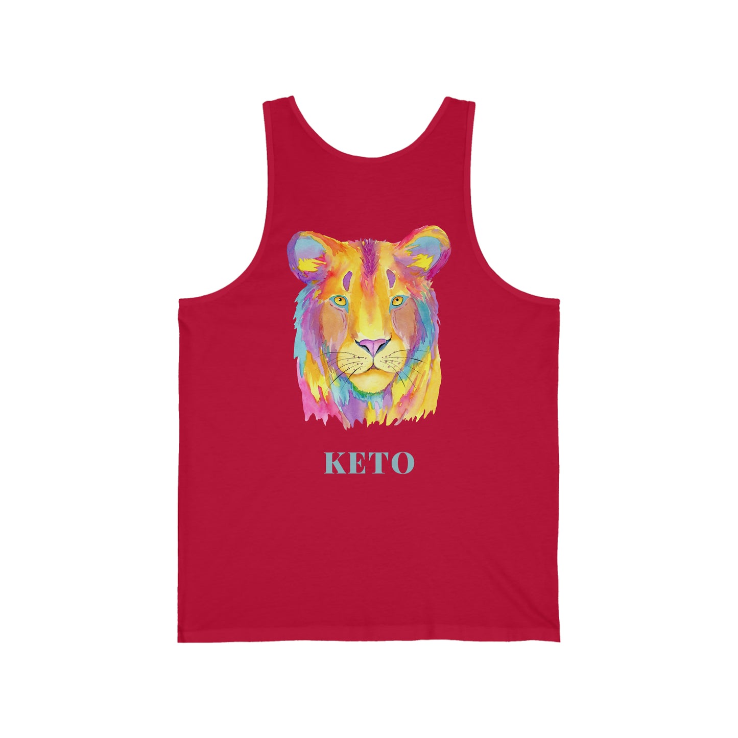 Keto Colorful Lioness - Tank Top - on back