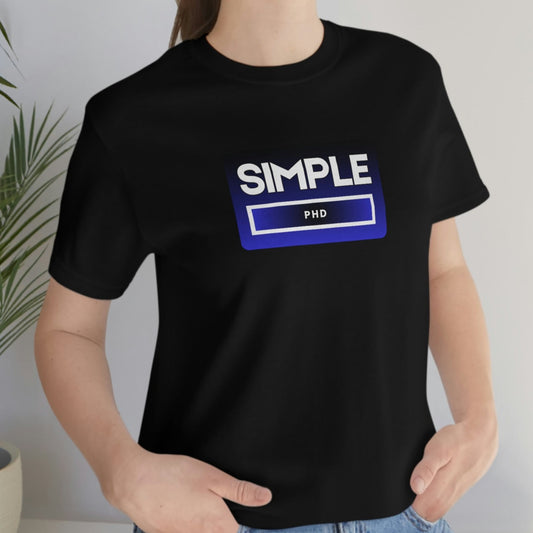 SIMPLE PHD - Colored T - darker gradient - on front