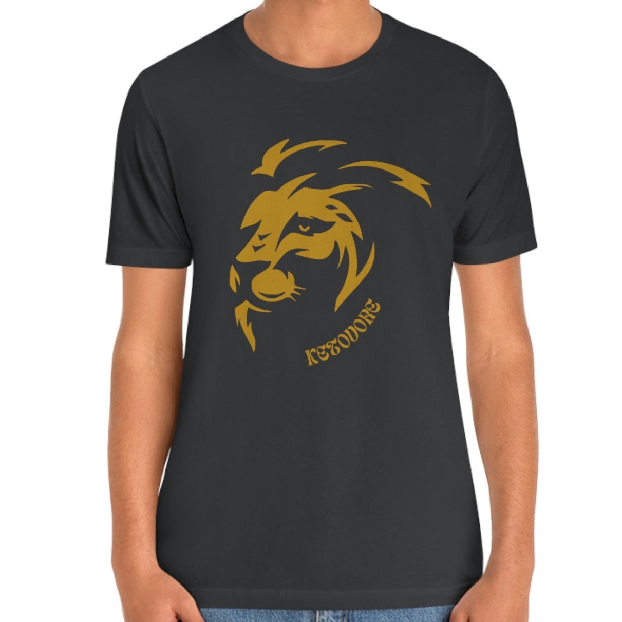 KETOVORE - Golden Lion Head - Dark T - on front