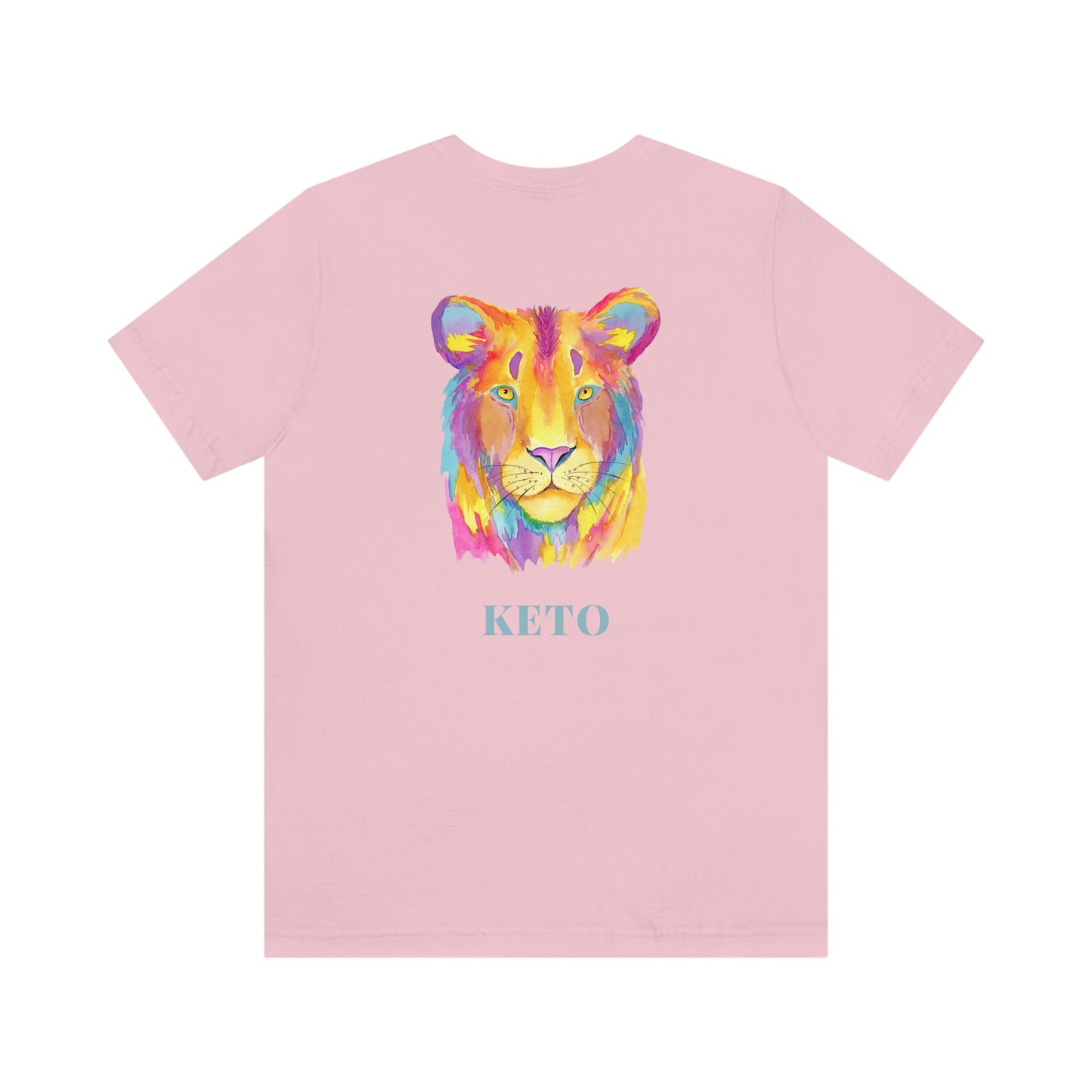 Keto - Colorful Lioness - Colored T - on front and back