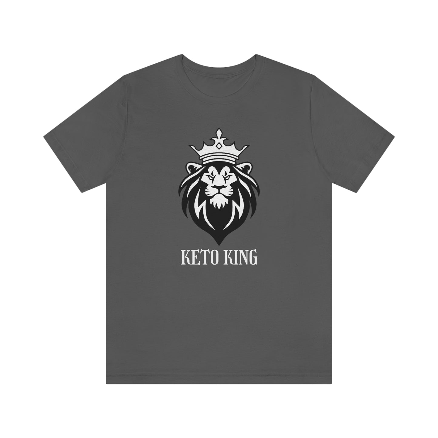 Keto King - Crowned Lion - Dark T - on front