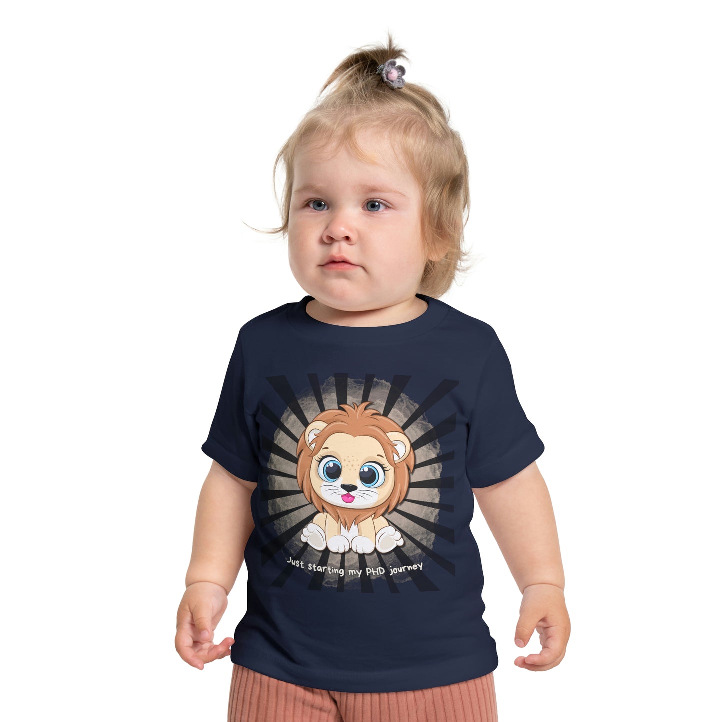 Baby T - Just starting my PHD journey b - Colored T - on front